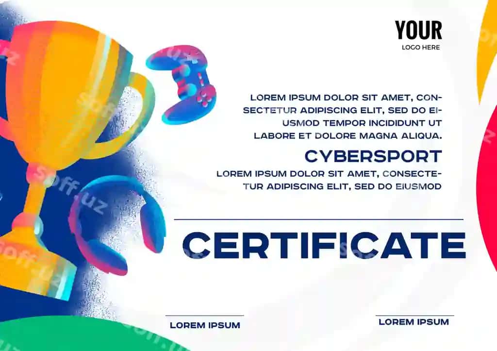 Sibersport Guvohnomasi | Certificate cybersport
