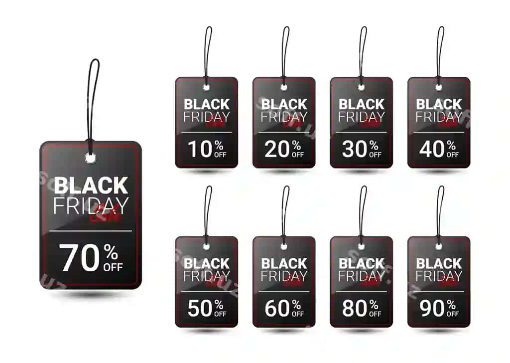 Black Friday narx belgisi dizayn shabloni aksiyasi | Black friday price tag design template promotion