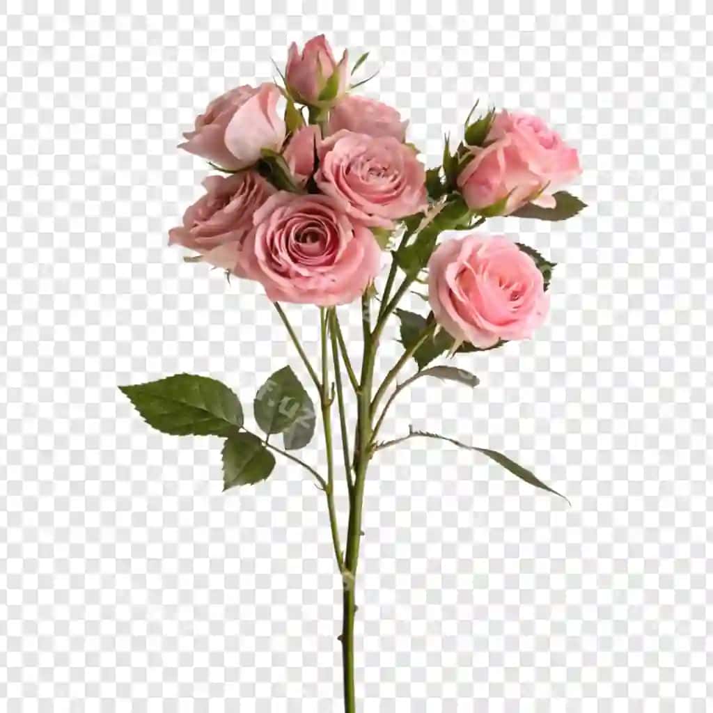 Roza guli png ajraltirilgan shaffof fonda | Rose flower png isolated transparent background