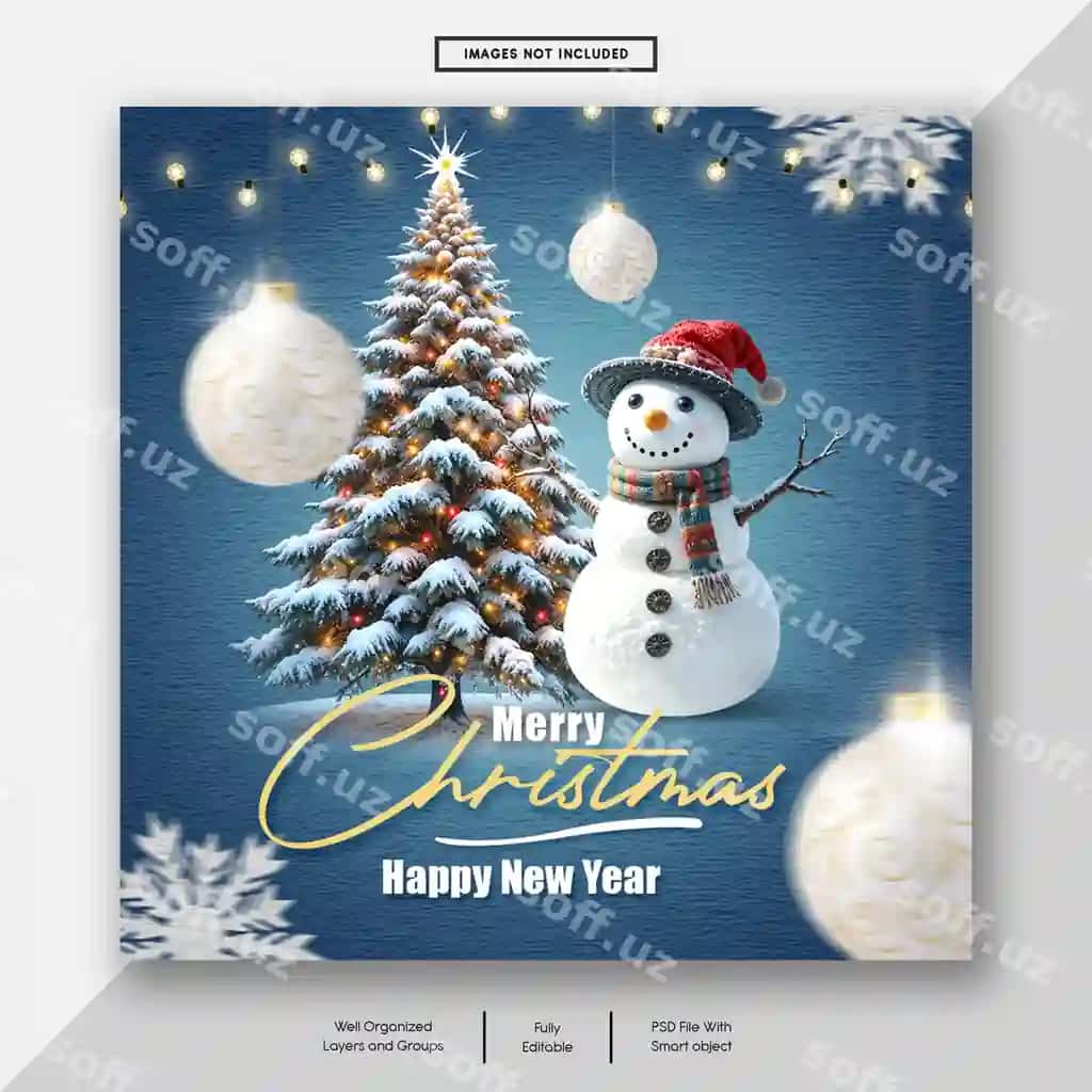 Merry christmas happy new year 2026 social media design instagram | Merry christmas happy new year 2026 social media design instagram