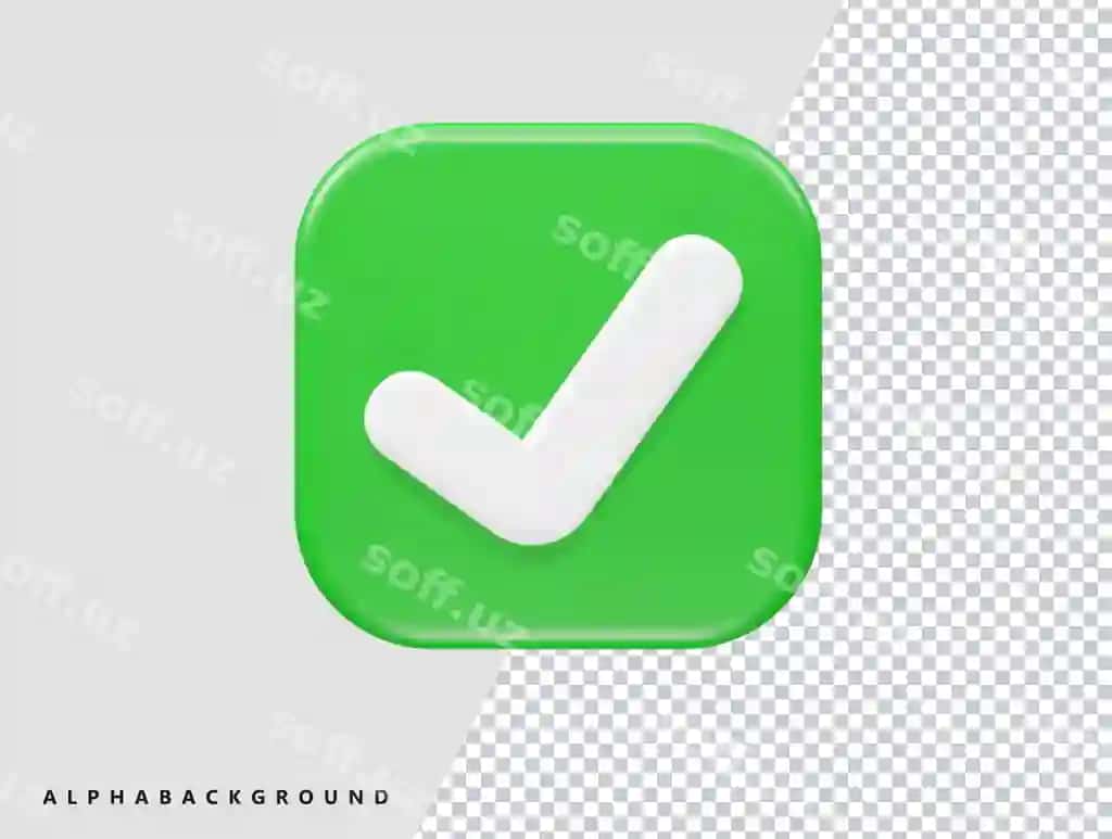Yashil tasdiqlanmagan ikon ilustratsiyasi | Green varified icon illustration