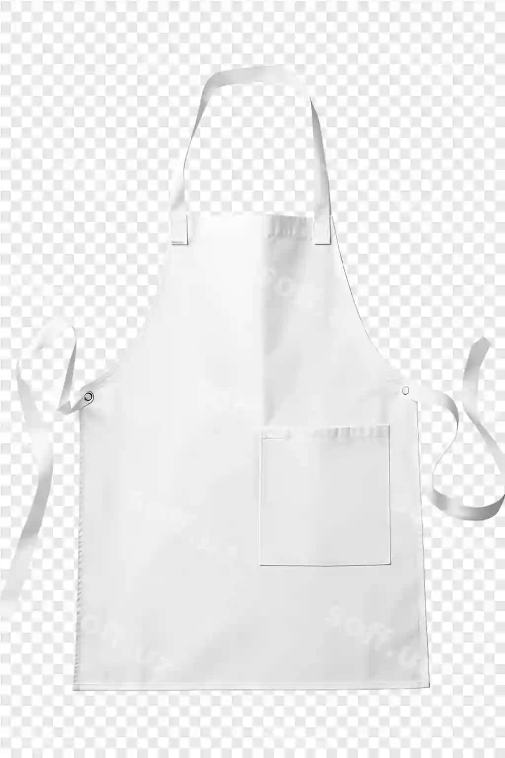 Oq apron oq qo'lga ega so'z im it | White apron with white handle word im it