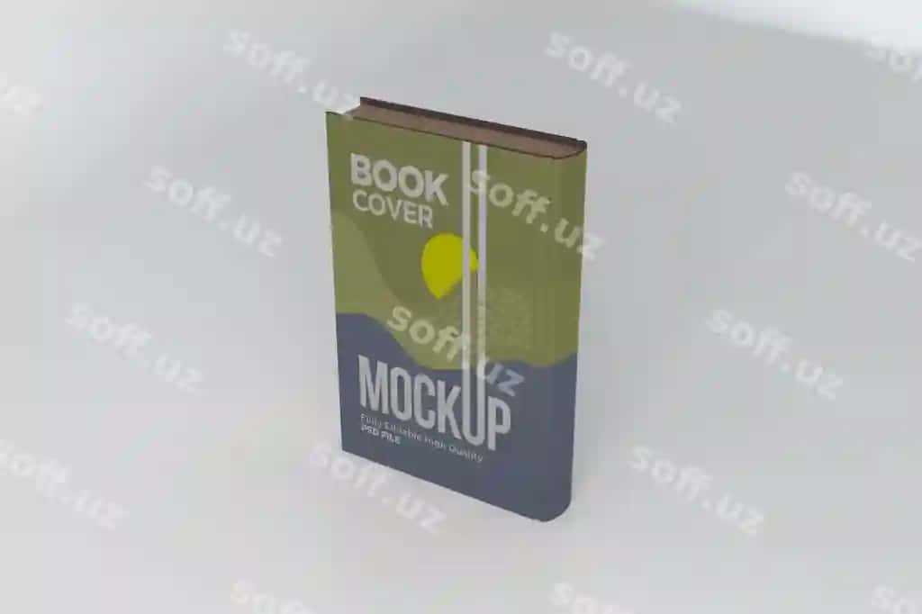 Kitob varaq namunasi 3d rendering illustratsiyasi | Book cover mockup 3d rendering illustration