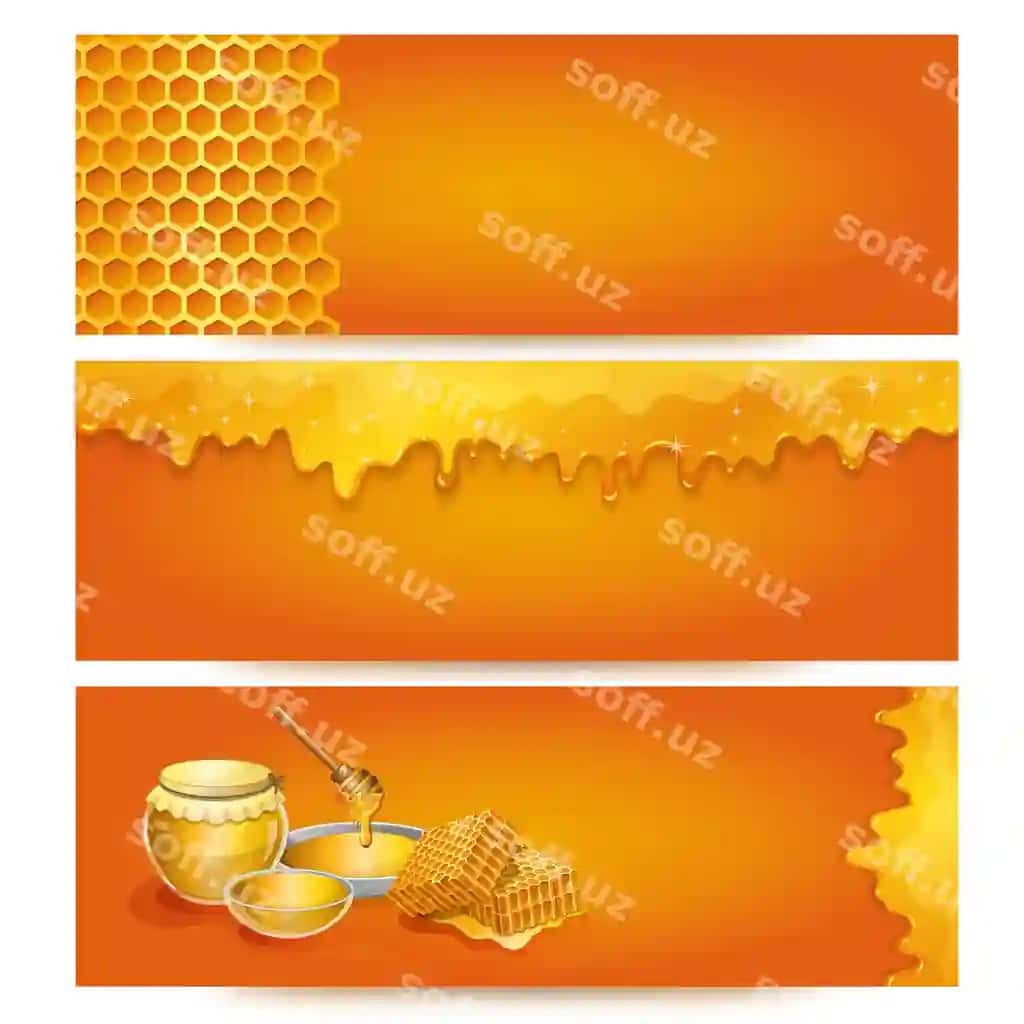 Tabiiy asal baner orqa fonda organik do'kon | Natural honey banner background organic shop