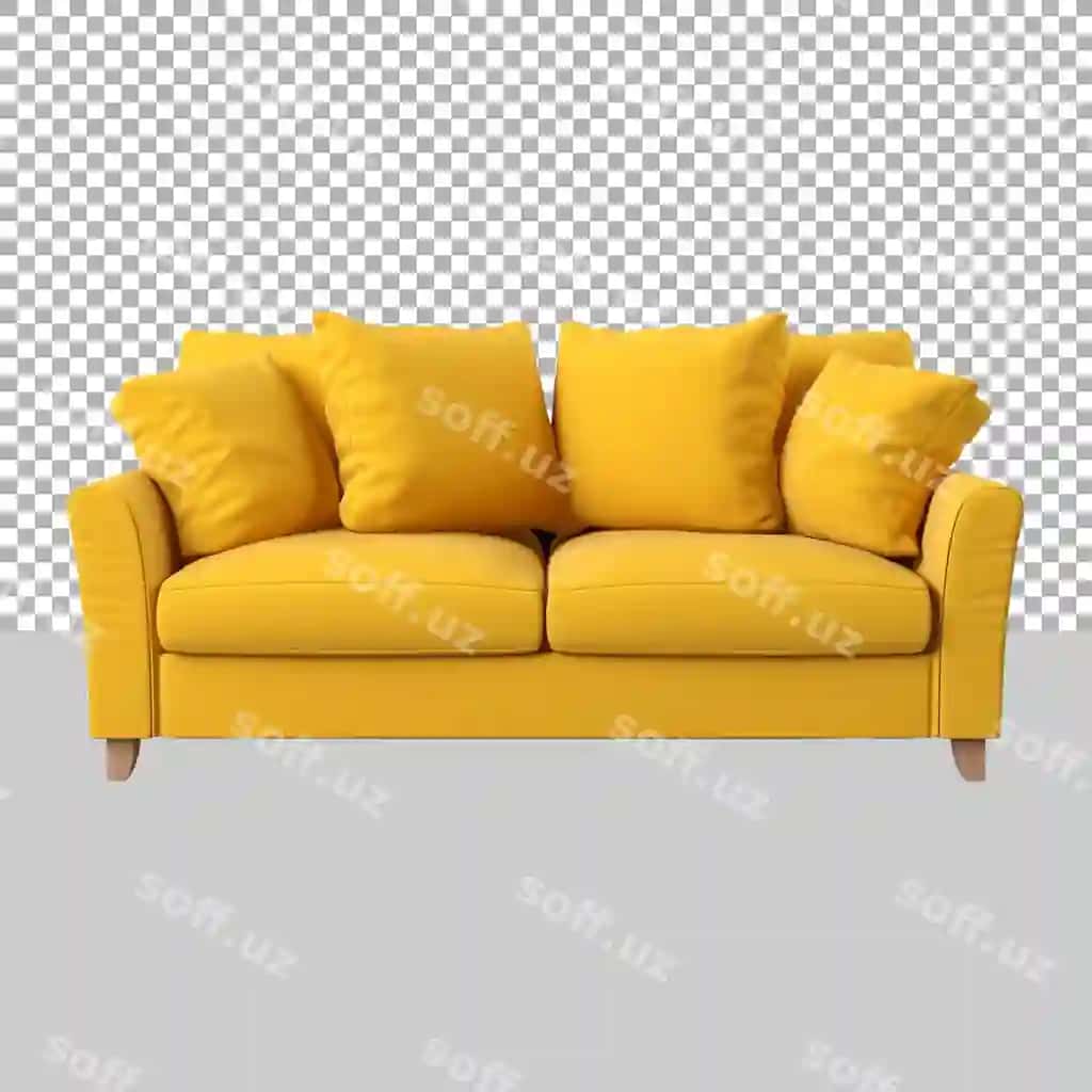 Chiroyli sofa shaffof orqa fonda AI tomonidan yaratilgan | Beautiful sofa transparent background ai generated