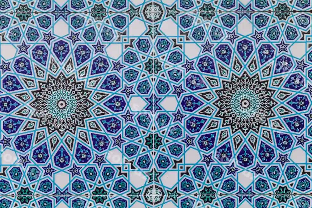 Guravlonli fond sharqiy bezatishlar O'zbekistondan | Tiled background oriental ornaments from uzbekistan