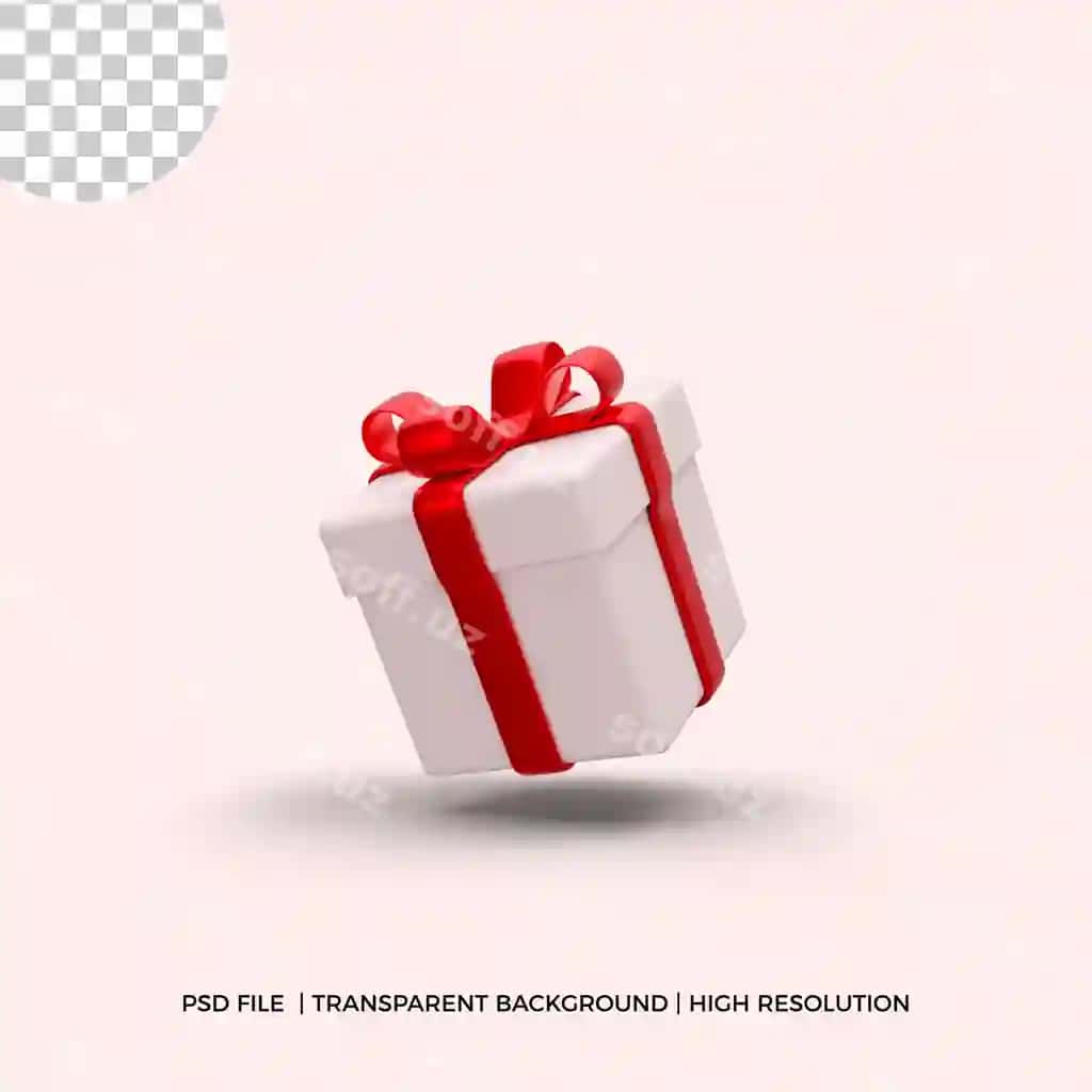 3D renderlangan hoqiqiy sovg'a qutisi | 3d rendering realistic gift box