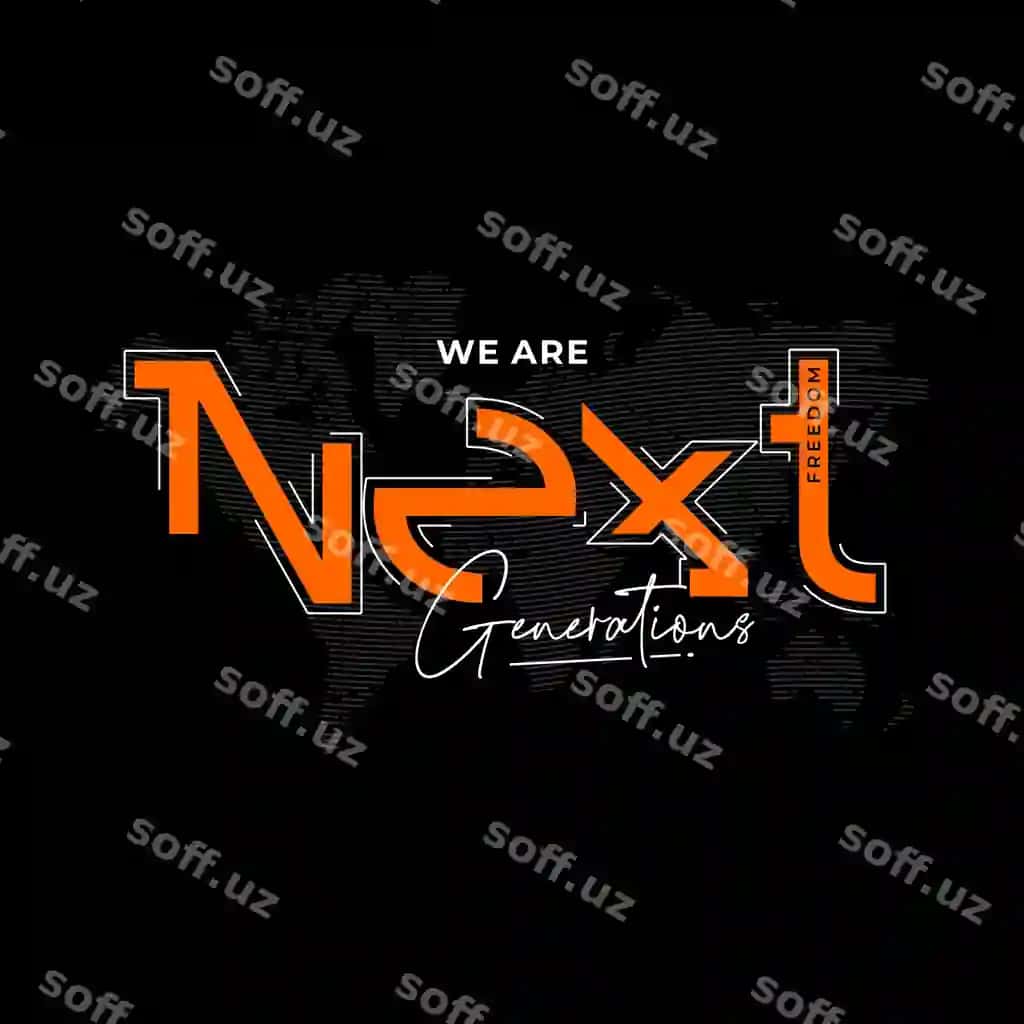 Biz avlodlarman stilli tipografiya slogan | We are generations stylish typography slogan