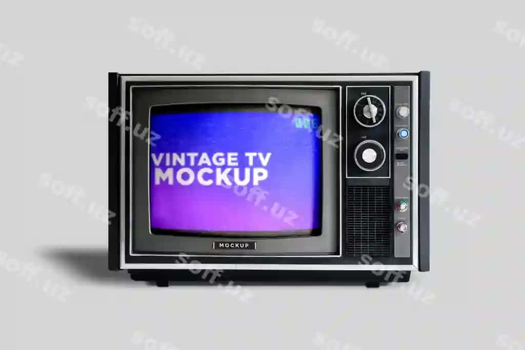 Eski tv namunasi | Vintage tv mockup