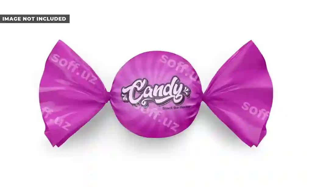 Bant bilan bant, unda "shirinlik" yozilgan. | Bow with bow that says candy it