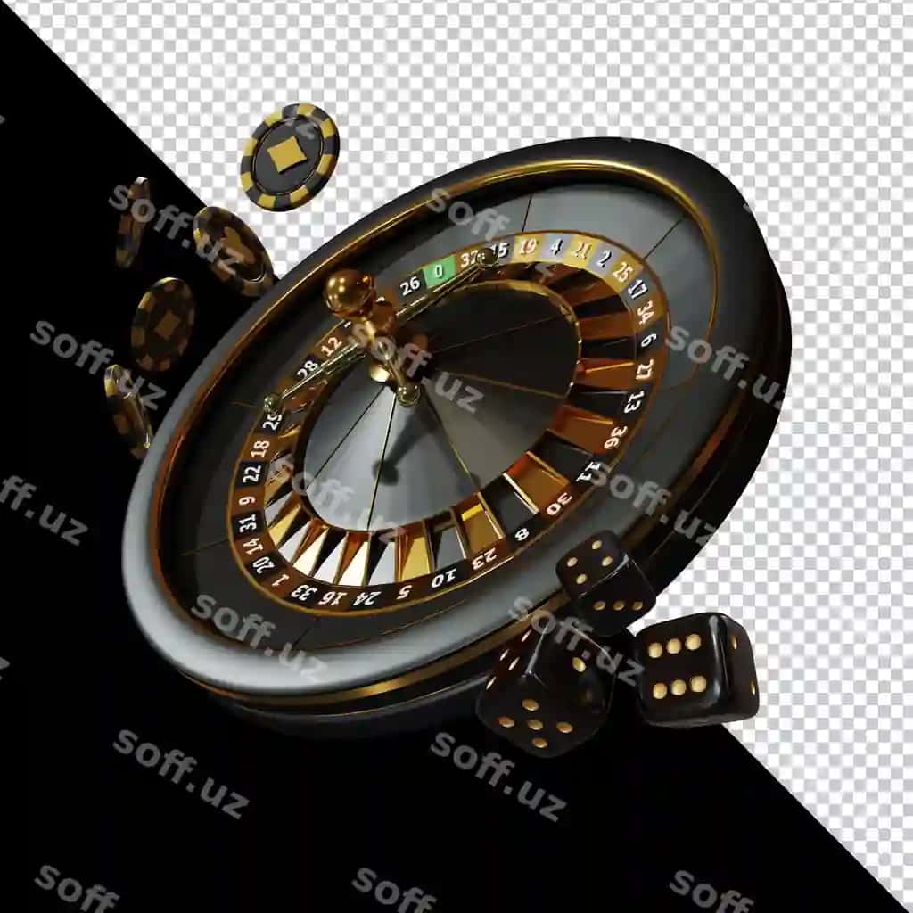 Kasino Qirol Kech Tadbir 3d Render Kompositsiya | Casino royal night event 3d render composition