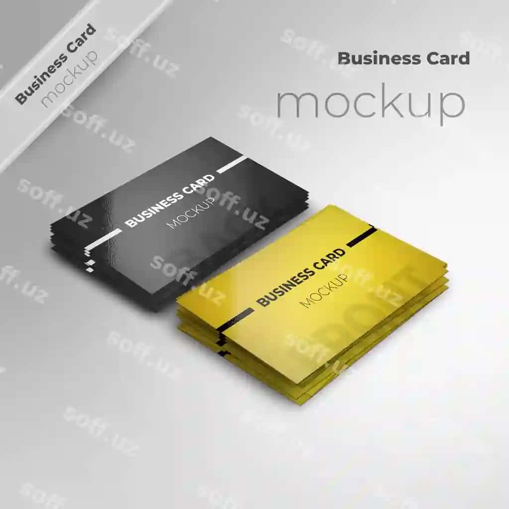 Zamonaviy biznes kartochka mockup | Modern business card mockup
