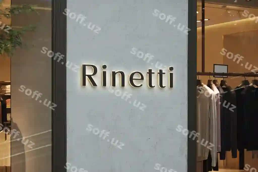 Qora yorqin 3d logotip namunasi zamonaviy do'kon | Black luminous 3d logo mockup modern storefront
