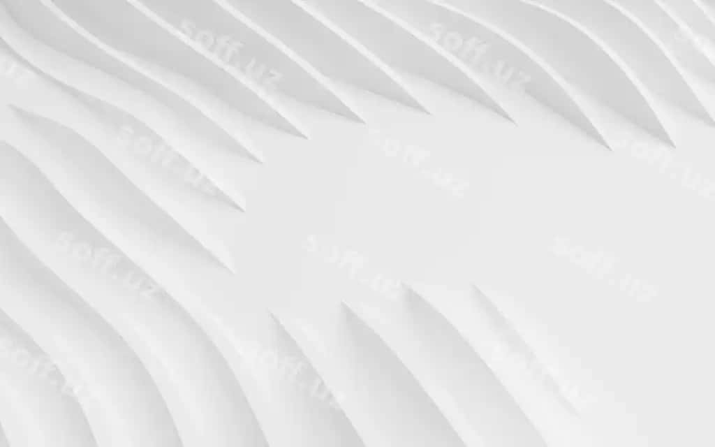 Oq doira fon 3 o'lchovli shakllar bilan | White circular background with 3d shapes