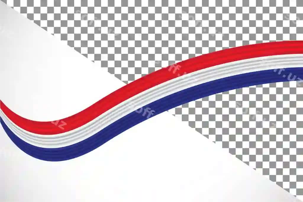 Uch o'lchovli lenta Niderlandiya bayrog'i 34 | 3d ribbon netherlands flag34