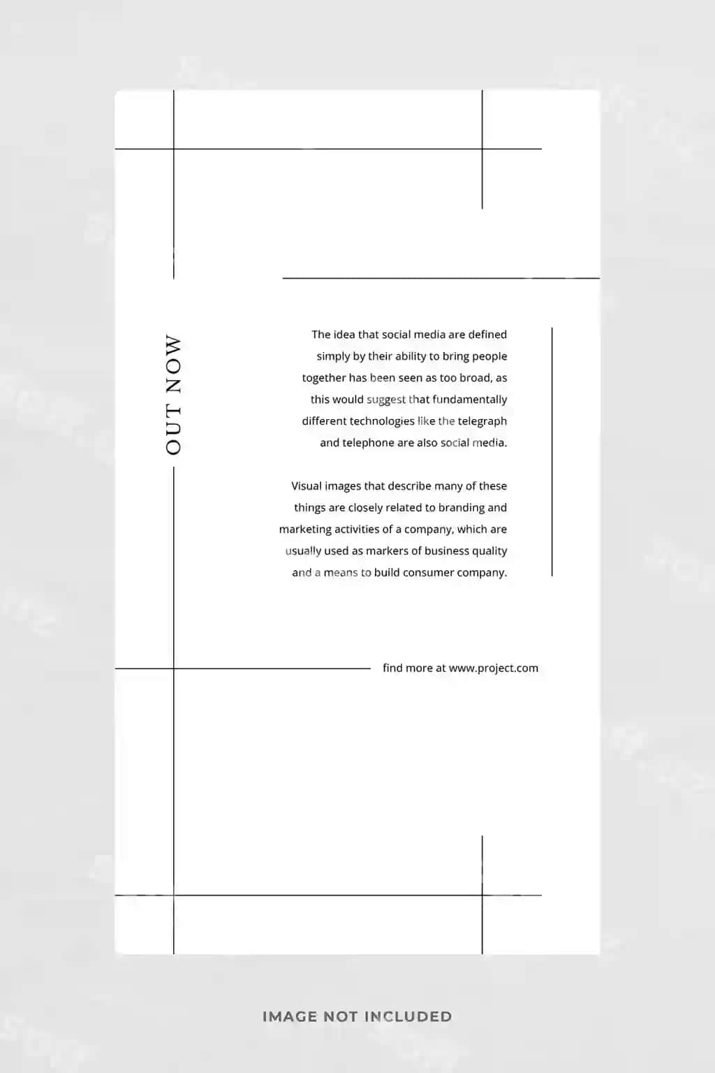 Minimalistik Instagram storiylari shabloni kontseptsiya chiziqlari bilan PSD dizayni | Minimalist instagram stories template with concept line psd design