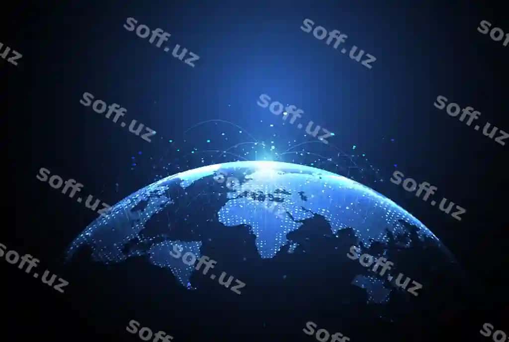 Global tarmoq ulanish dunyo xaritasi nuqta chiziqlar kompositsiya kontseptsiyasi | Global network connection world map point line composition concept