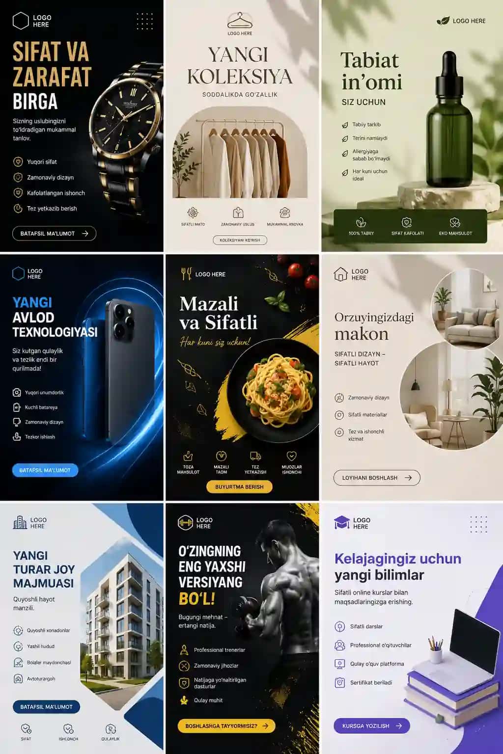 Modern Business Templates Pack