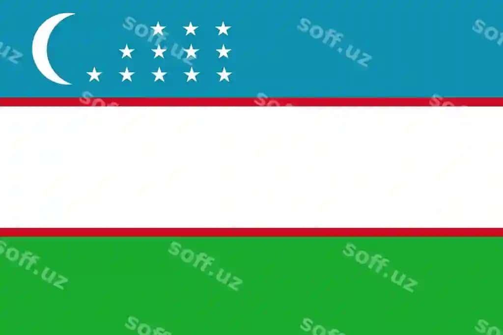 O'zbekiston milliy bayrog'i naqshli realistik dizaynli orqa fon | Uzbekistan flag pattern background realistic national flag design