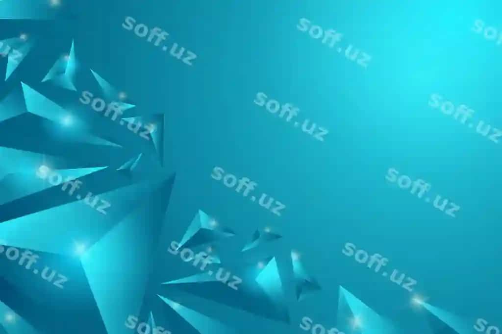 3d uchburchak yashil ko'k kontsept orqa fonda | 3d triangle turquoise concept background