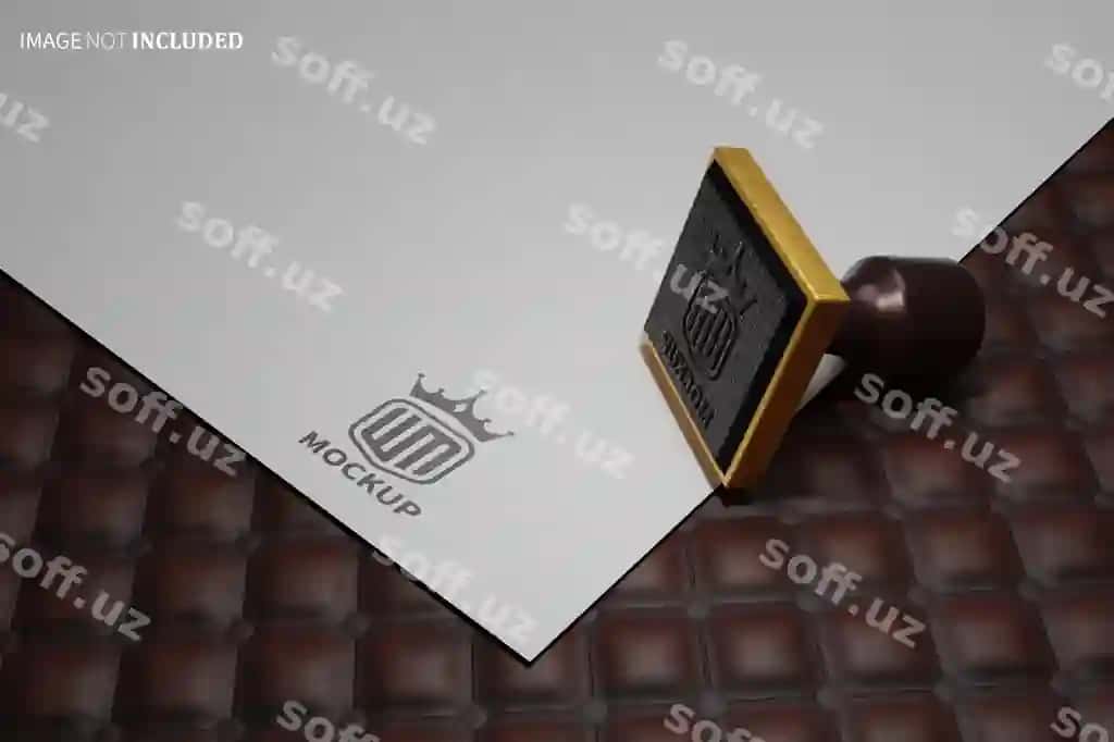 Haqiqiy oltin farovonlik marka namunasi PSD | Stamp realistic gold luxury mockup psd