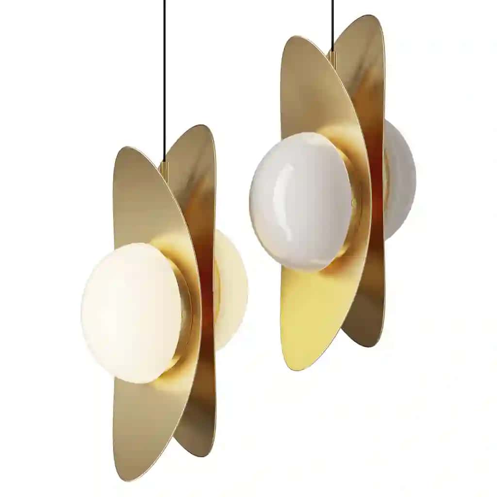 Golden Ingot Pendant Light