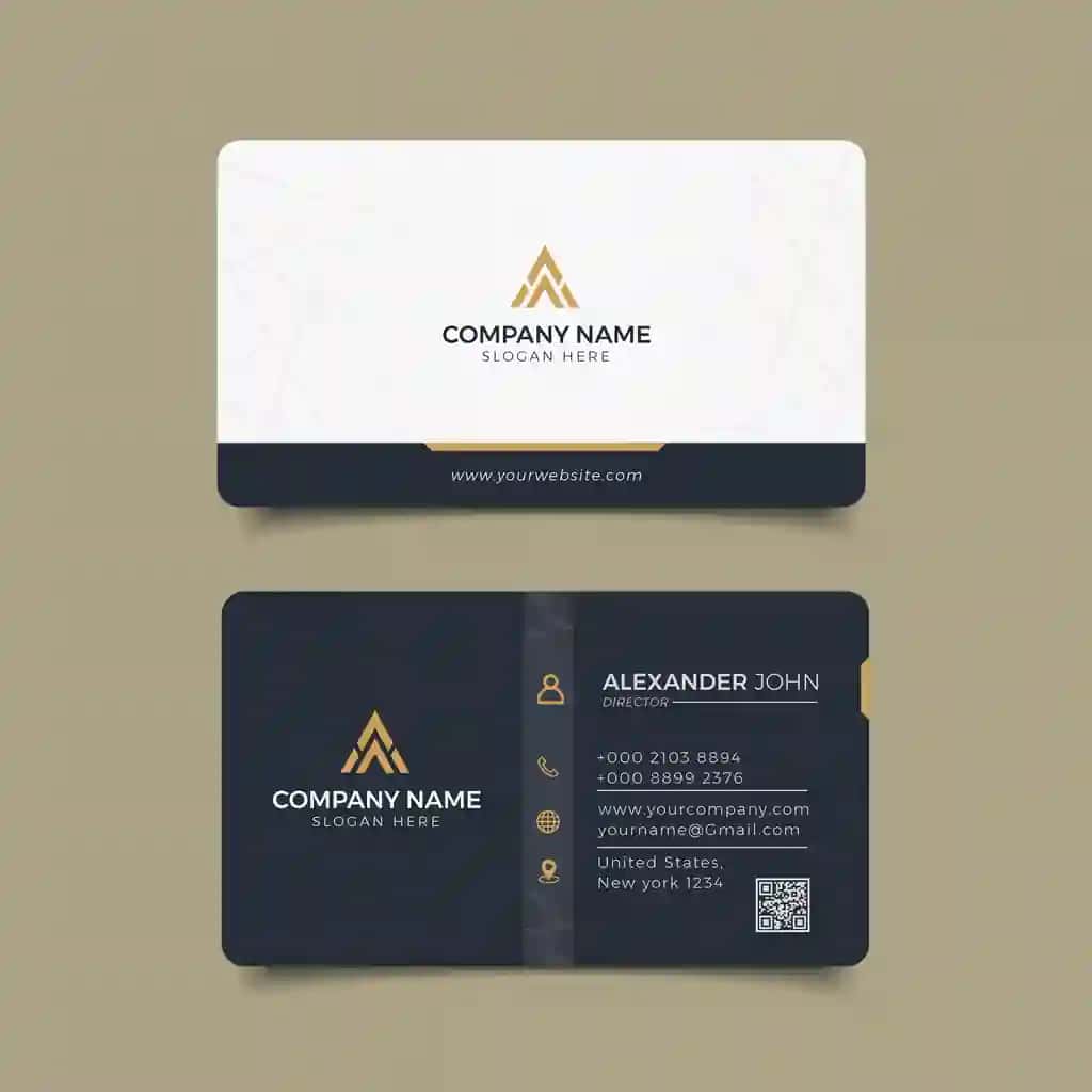 Zamonaviy biznes karta korporativ professional | Modern business card corporate professional