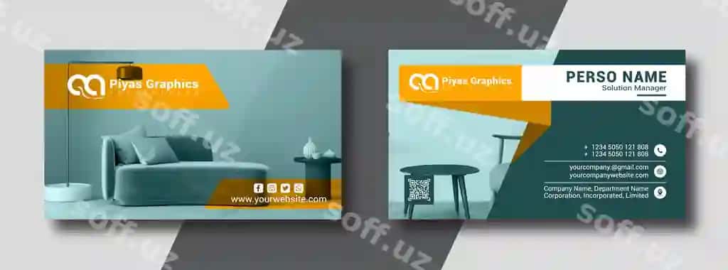 Zamonaviy kasb-ballashtirilgan biznes vizitkalar dizaynlari rasm bilan | Modern professional business card designs with photo