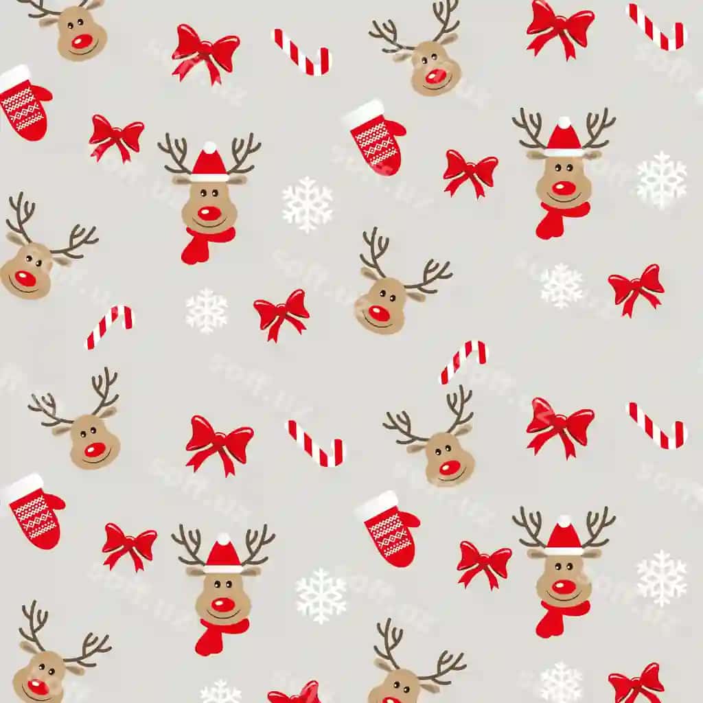 Yul orqa fonda qor bobosi va buzmunchalar bilan | Christmas background with snowman reindeer