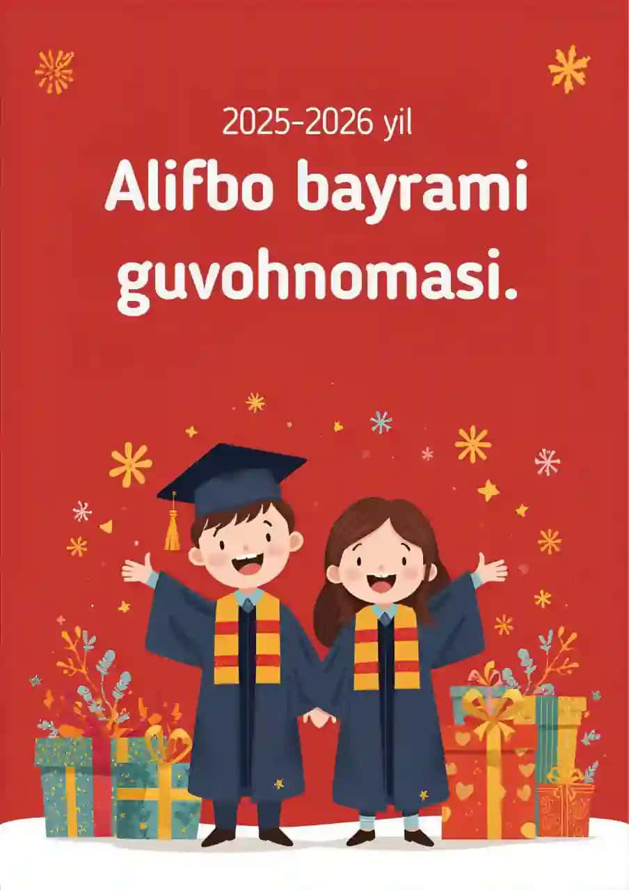 Alifbo bayrami guvohnomasi
