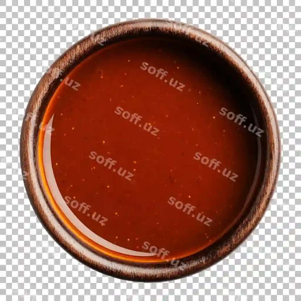 Mazali haqiqiy barbecue sousesi aralash duv-duvlar va spetsii bilan ajraltirilgan | Flavorful authentic barbecue sauce with mixed herbs spices isolated