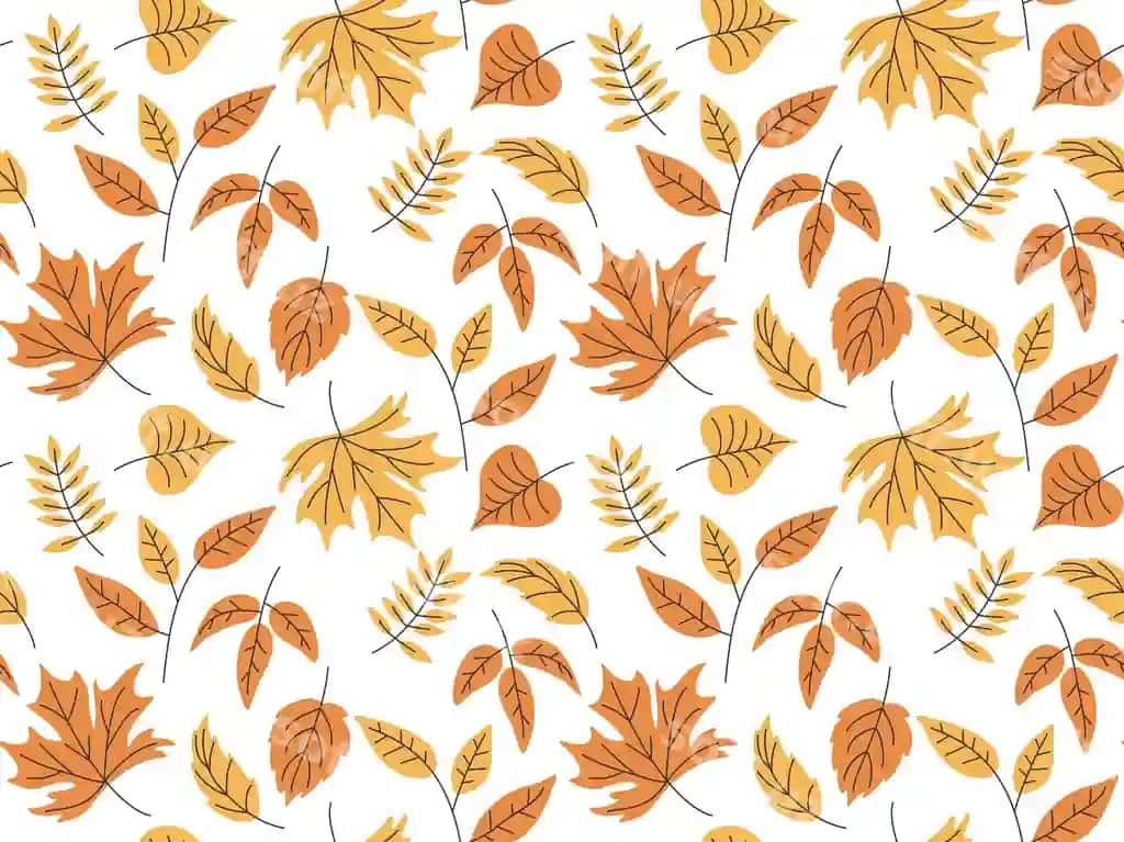 Kuz tushgan varaq uzilmas naqsh chiroyli kuzgi oʻrmon parki | Autumn falling leaves seamless pattern cute autumnal forest park