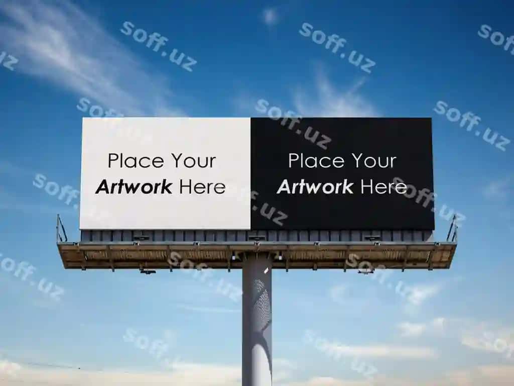 Billboard namuna ko'rinishi | Billboard mockup view