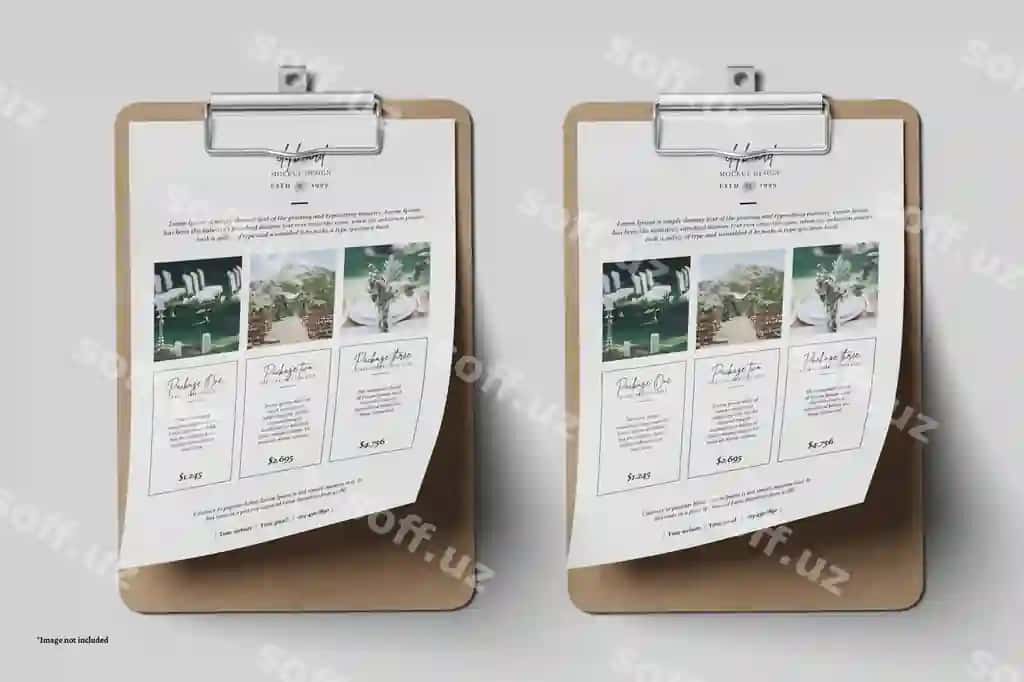 Boshqotirma namunasi | Clipboard mockup