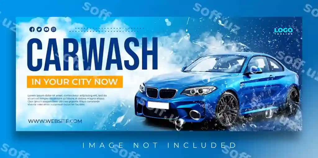 Mashina yuvish xizmati ijaraga olish aksiyasi maxsus chegirma ijtimoiy tarmoqlar Instagram | Car wash service rent promotion special offer social media instagram