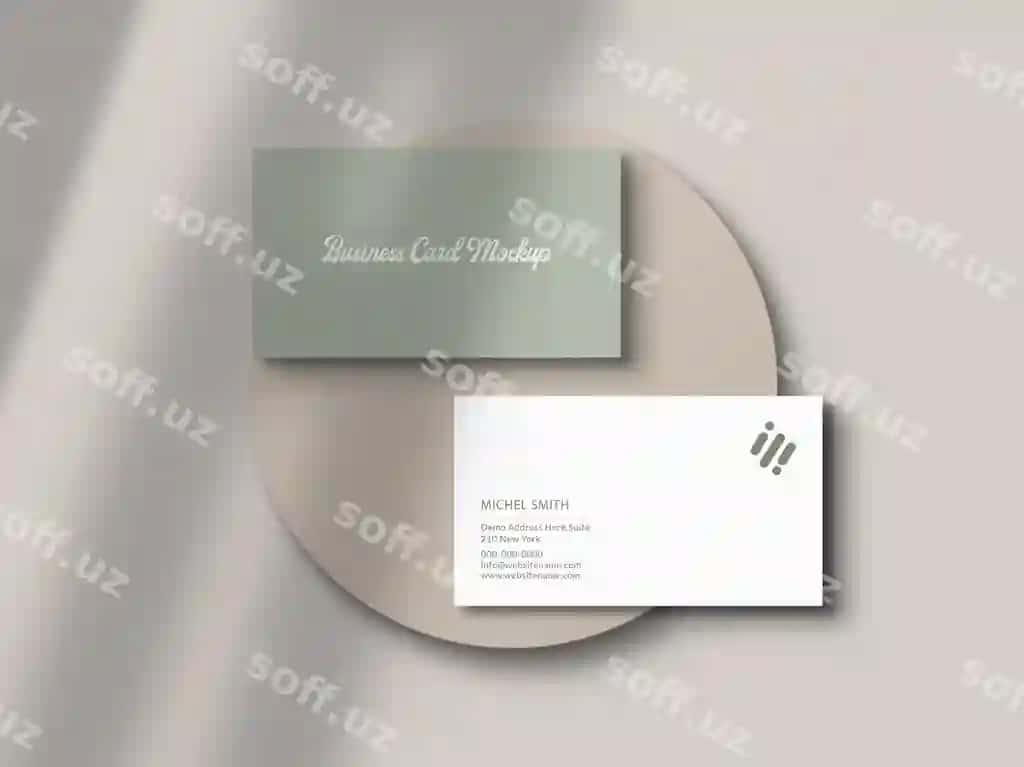 Biznes karta namunasi | Business card mockup