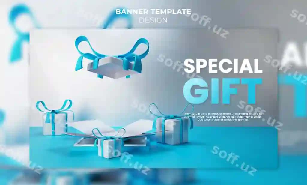Maxsus sovg'a mahsuloti aksiyasi podium sovg'a qutisi bilan | Special gift product promo with podium gift box