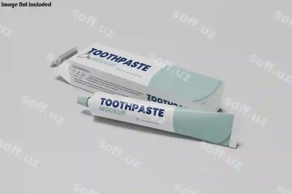 Paste tufboti mockup | Toothpaste mockup