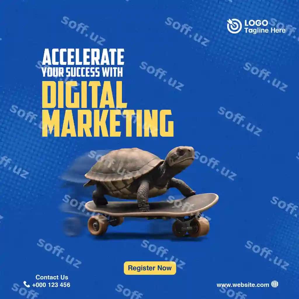 Raqamli marketing agentligi uchun pushta | Digital marketing agency poster