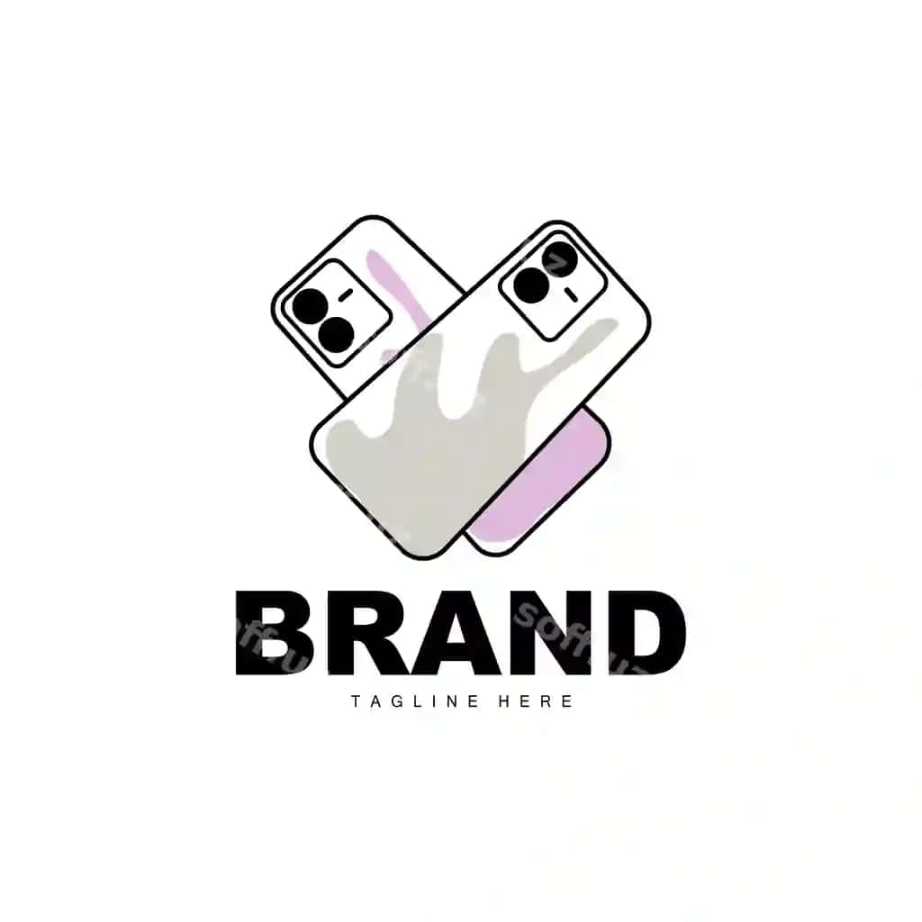 Smartfon logotipi zamonaviy elekttronika vektori smartfon do'kon dizayni | Smartphone logo modern electronics vector smartphone shop design
