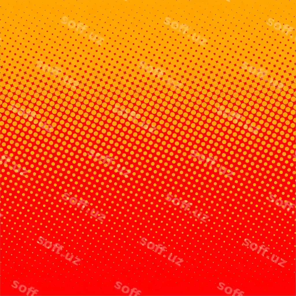 Oddiy qizil apelsin to'xtovchi fon | Simple red orange halftone background