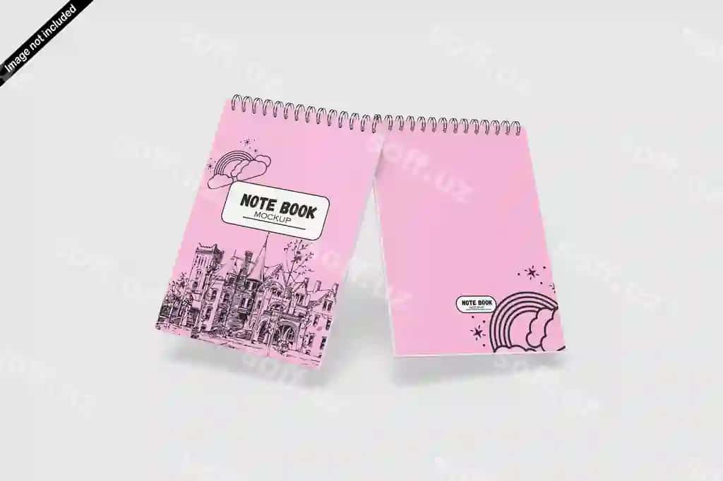 Eslatma kitobi namunasi | Note book mockup