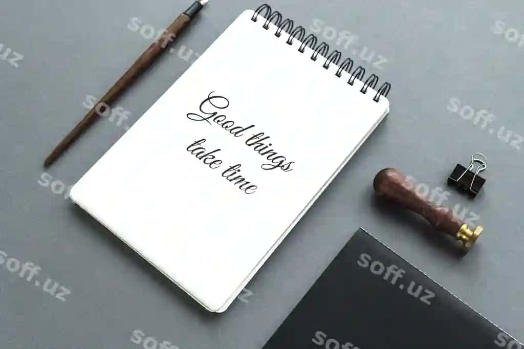 Moslashilmaydi ish joyi | Set stationery workspace