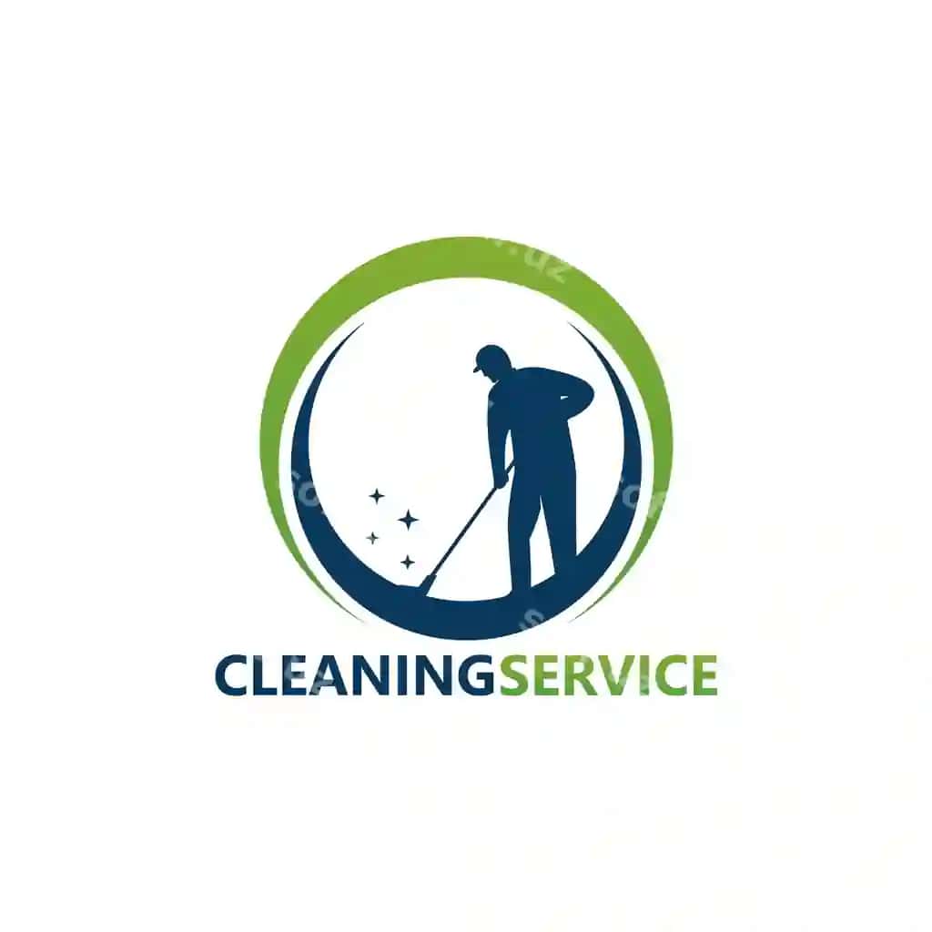 Tozalash xizmati logotip shablon dizayn vektor gerb dizayn konsepsiyasi | Cleaning service logo template design vector emblem design concept