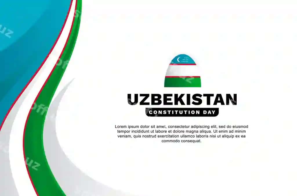 Oʻzbekiston konstitutsiya kuni foni rasmiy tadbir | Uzbekistan constitution day background event