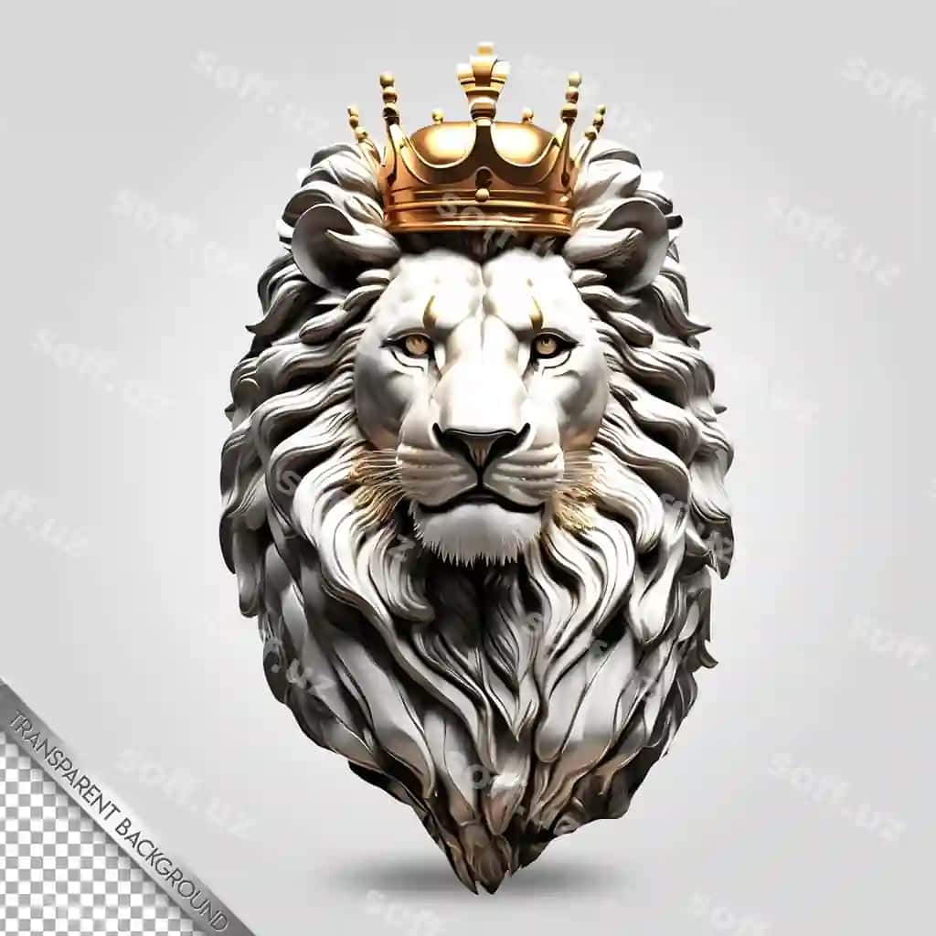 Sher shaffof orqa fon | Lion transparent background
