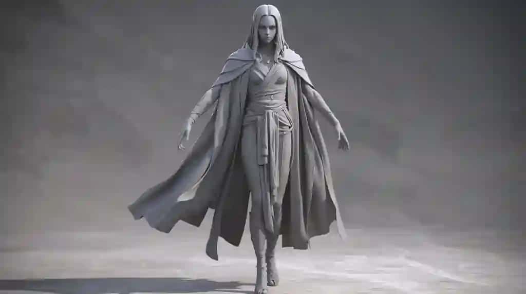 3D Elf Jangchisi — O'yinlar va Dizayn uchun tayyor personaj
