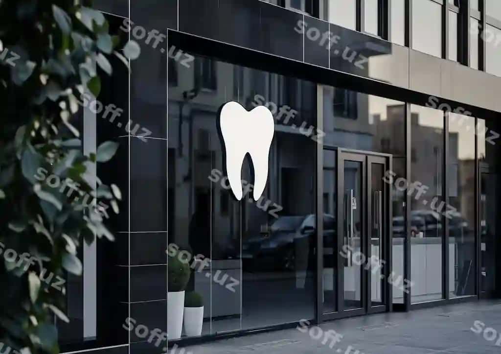 Oyna tish belgisi bilan, tish deb yozilgan. | Window with tooth sign it that says tooth it