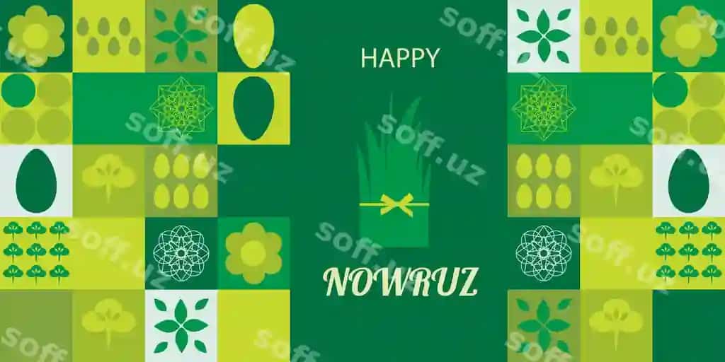Pochta kartochkasi Novruz bayrami orqa fonda shablon bahor | Postcard with novruz holiday novruz bayram background template spring