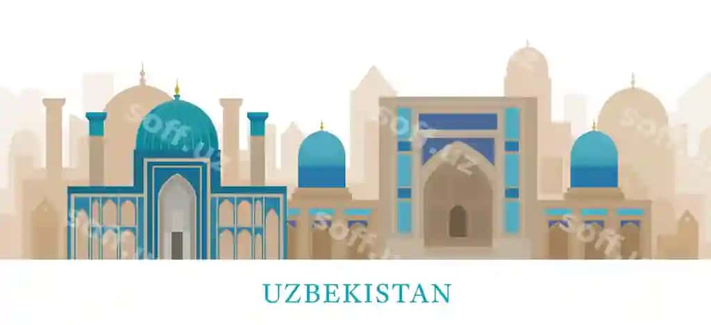 Oʻzbekiston shahar silueti binolari | Uzbekistan skyline landmarks